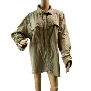 The North Face Men's Button-Up Shirt/Jacket Tan XL‎ Collard Streetwear Gorpcore